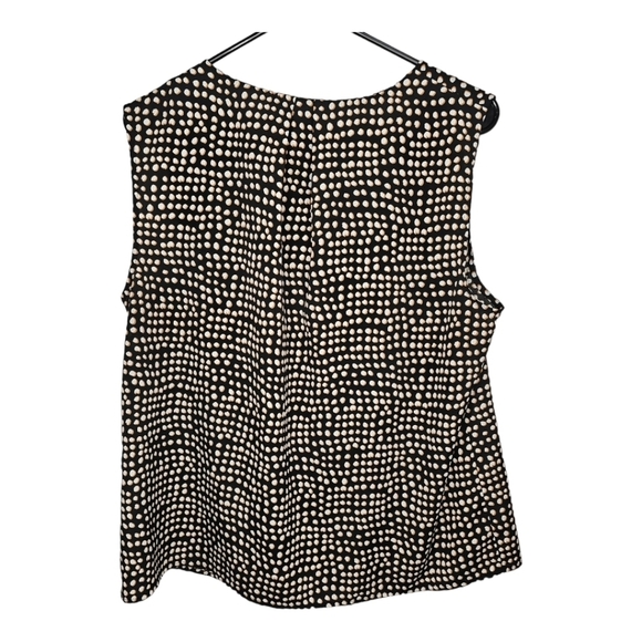 Nine West Polka Dot Lightweight Tank with Keyhole Neckline XL - Picture 2 of 9